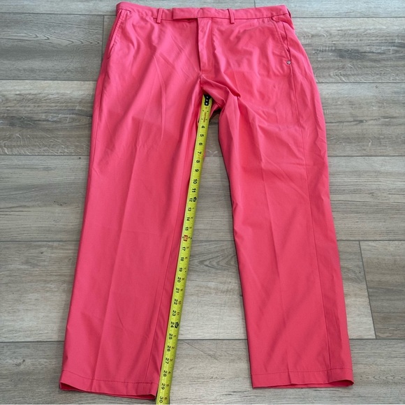 Ralph Lauren RLX Tailored Fit Performance Twill Pink Golf Pants Men's 35/32 EUC - Picture 12 of 14